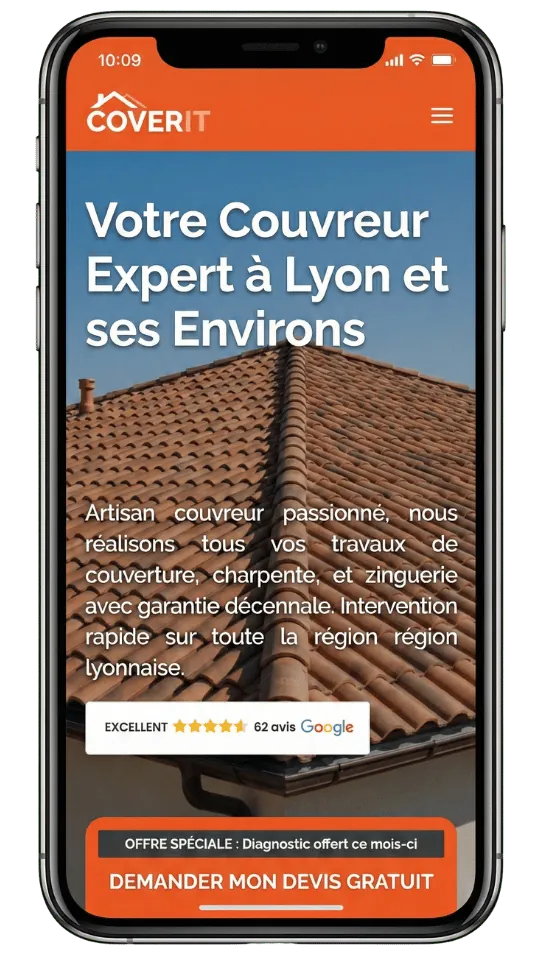 CoverIt — Site couvreur